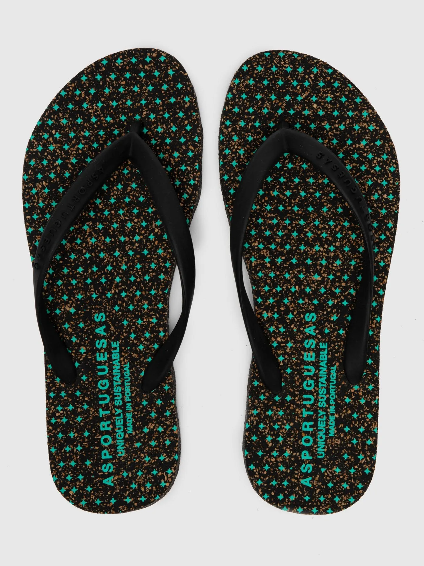 Beach Flip-Flops STAR Black