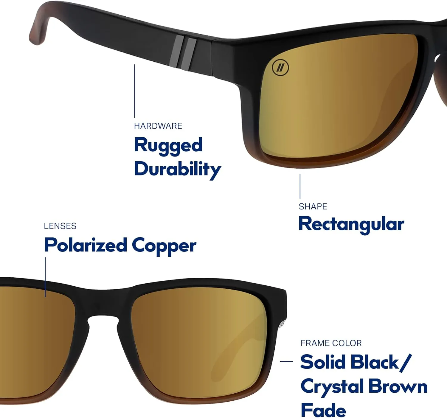 Blenders Eyewear Canyon ?C Polarized Sunglasses ?C Active Style, Durable Frame ?C 100% UV Protection ?C For Men & Women