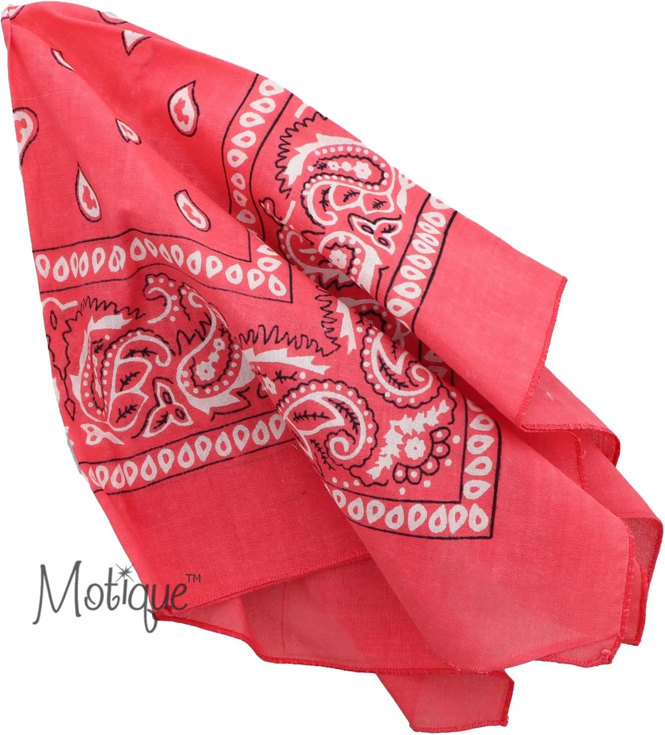 Motique Accessories 22 Inch Cotton Paisley Bandana