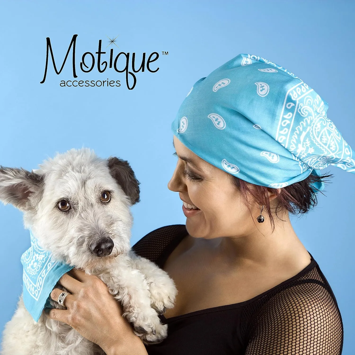 Motique Accessories 22 Inch Cotton Paisley Bandana