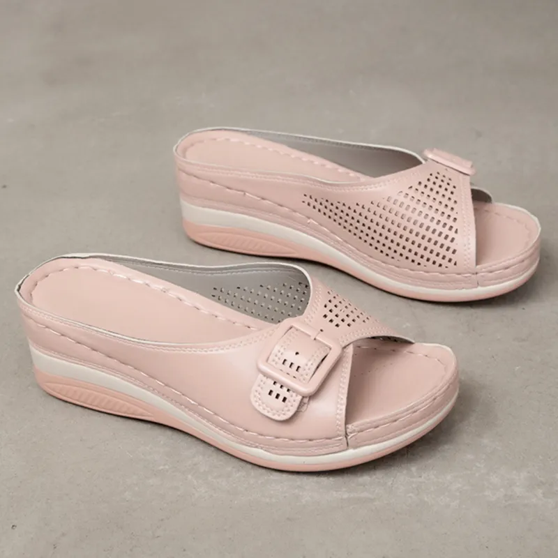Open Toe Platform Casual Shoes