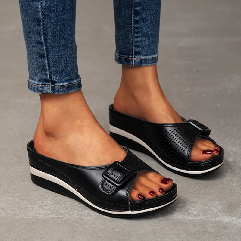 Open Toe Platform Casual Shoes