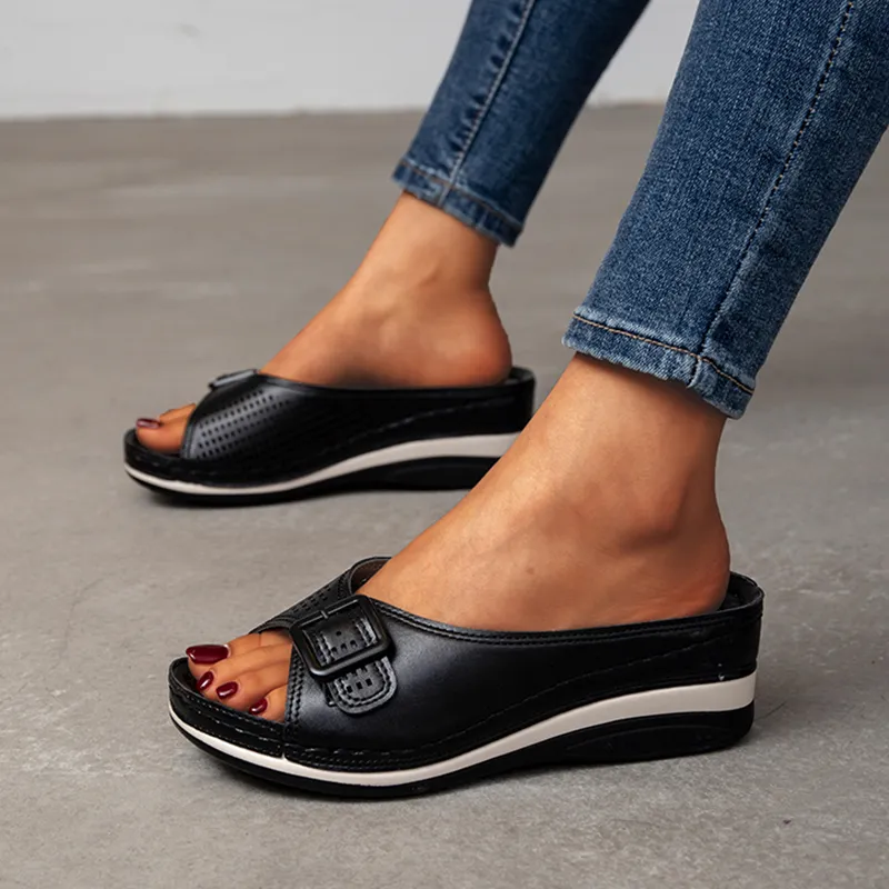 Open Toe Platform Casual Shoes