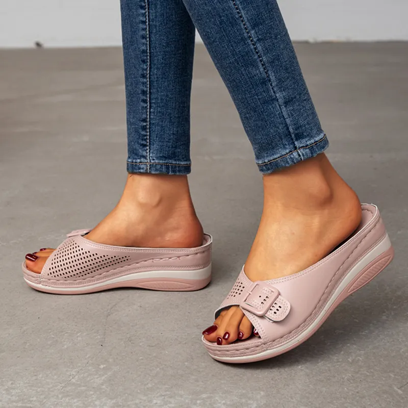 Open Toe Platform Casual Shoes