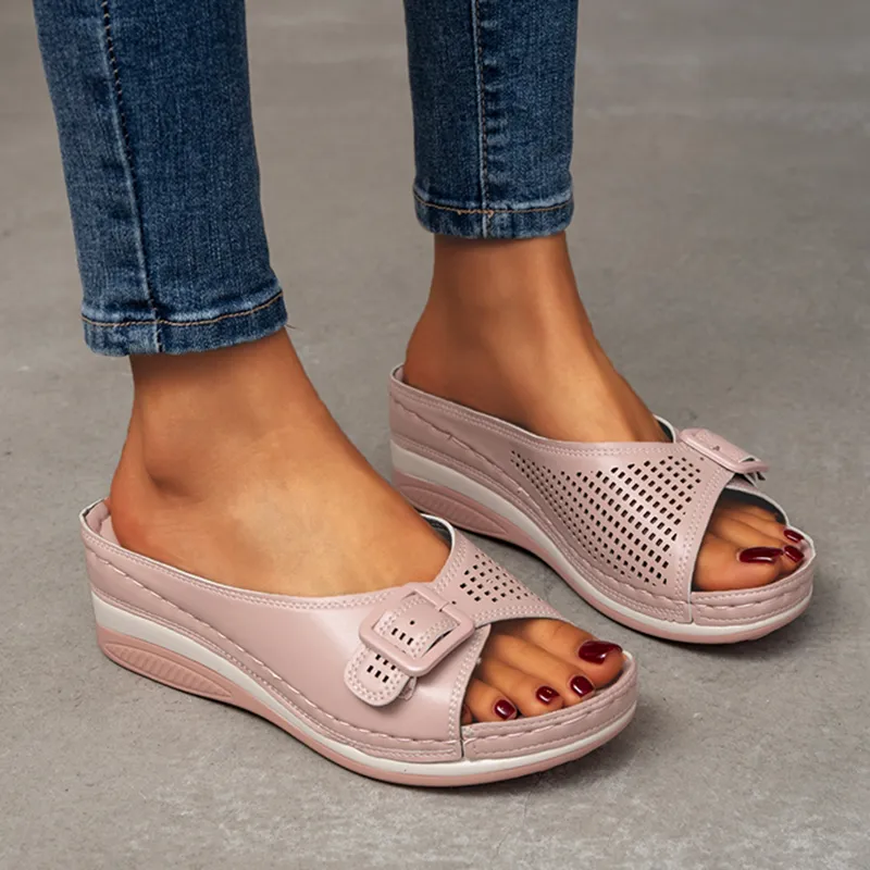 Open Toe Platform Casual Shoes