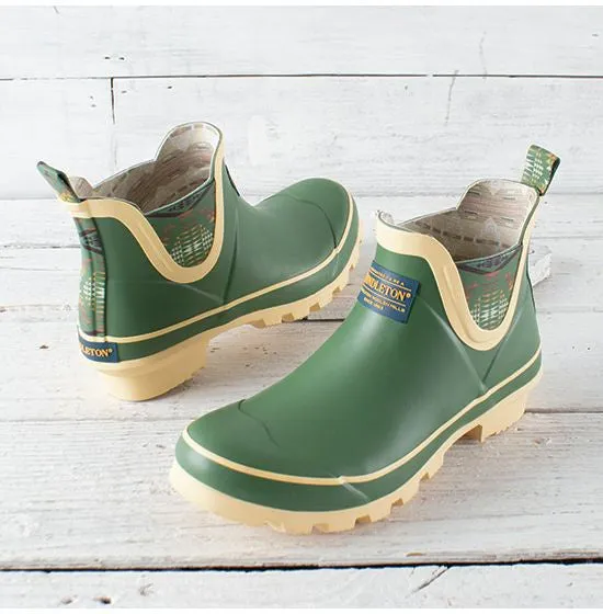 Pendleton Classic Diamond River Chelsea Short Rain Boot in Sage 62032 SS22