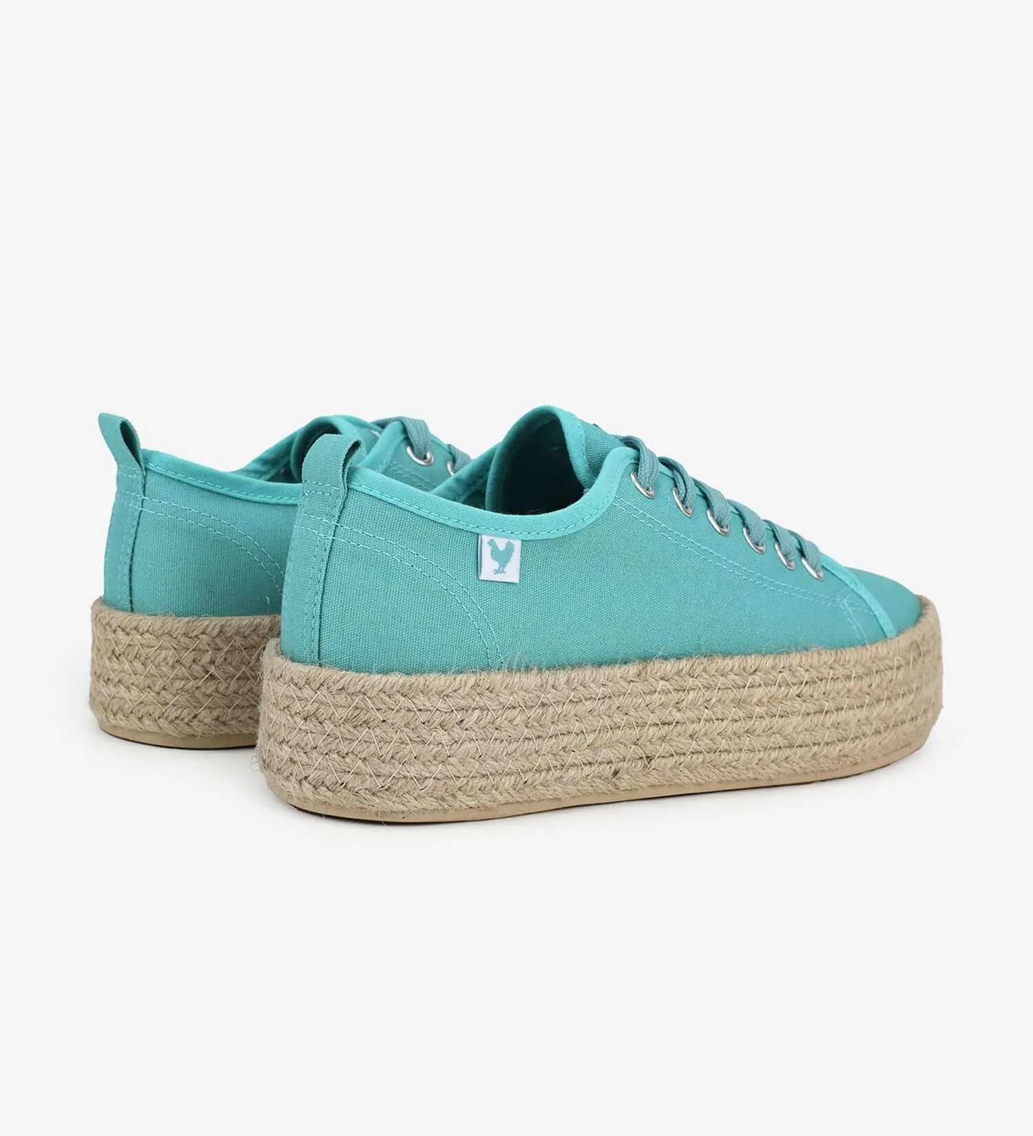 Pitas lace-up 4cm platform espadrille trainers