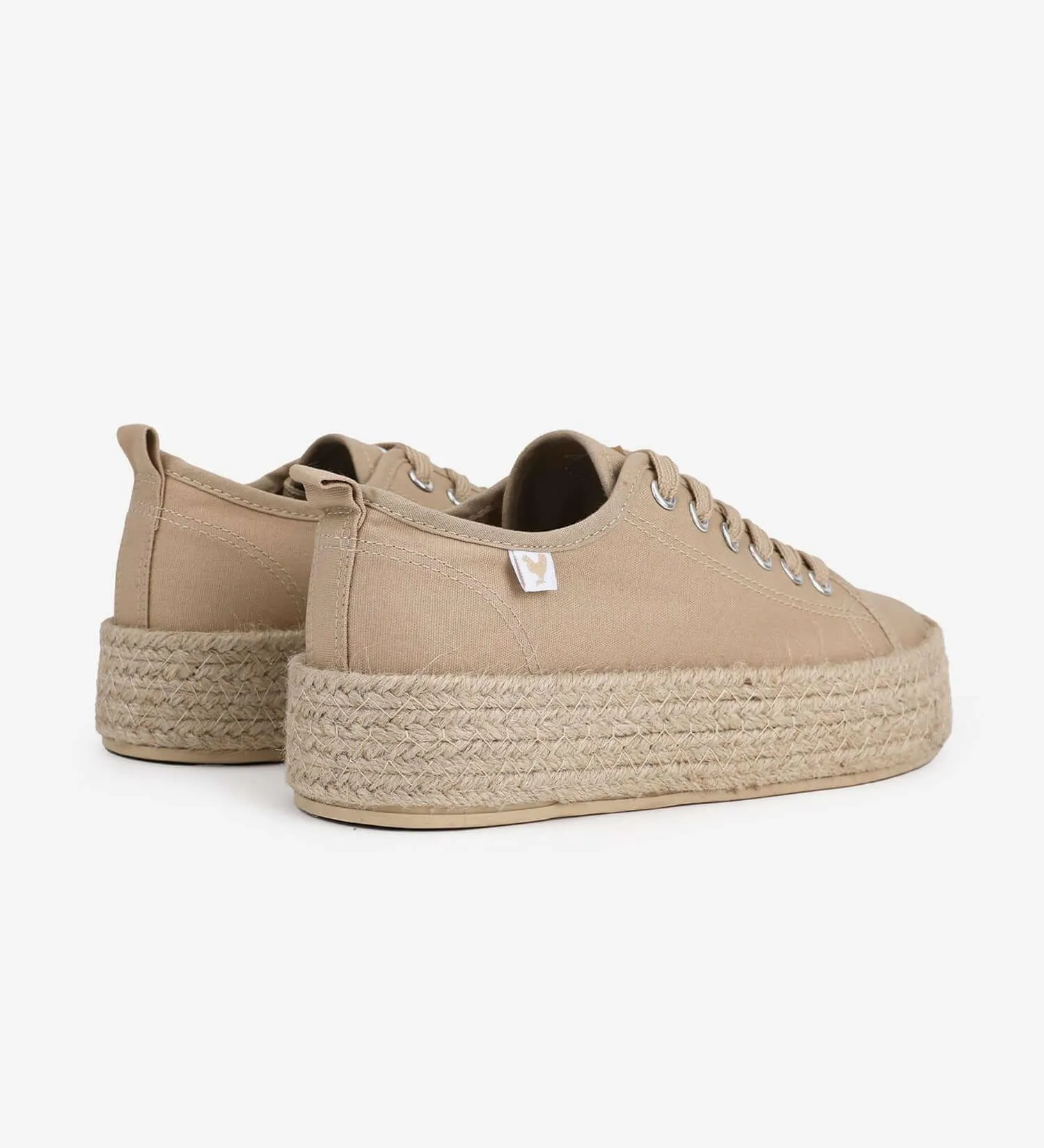 Pitas lace-up 4cm platform espadrille trainers