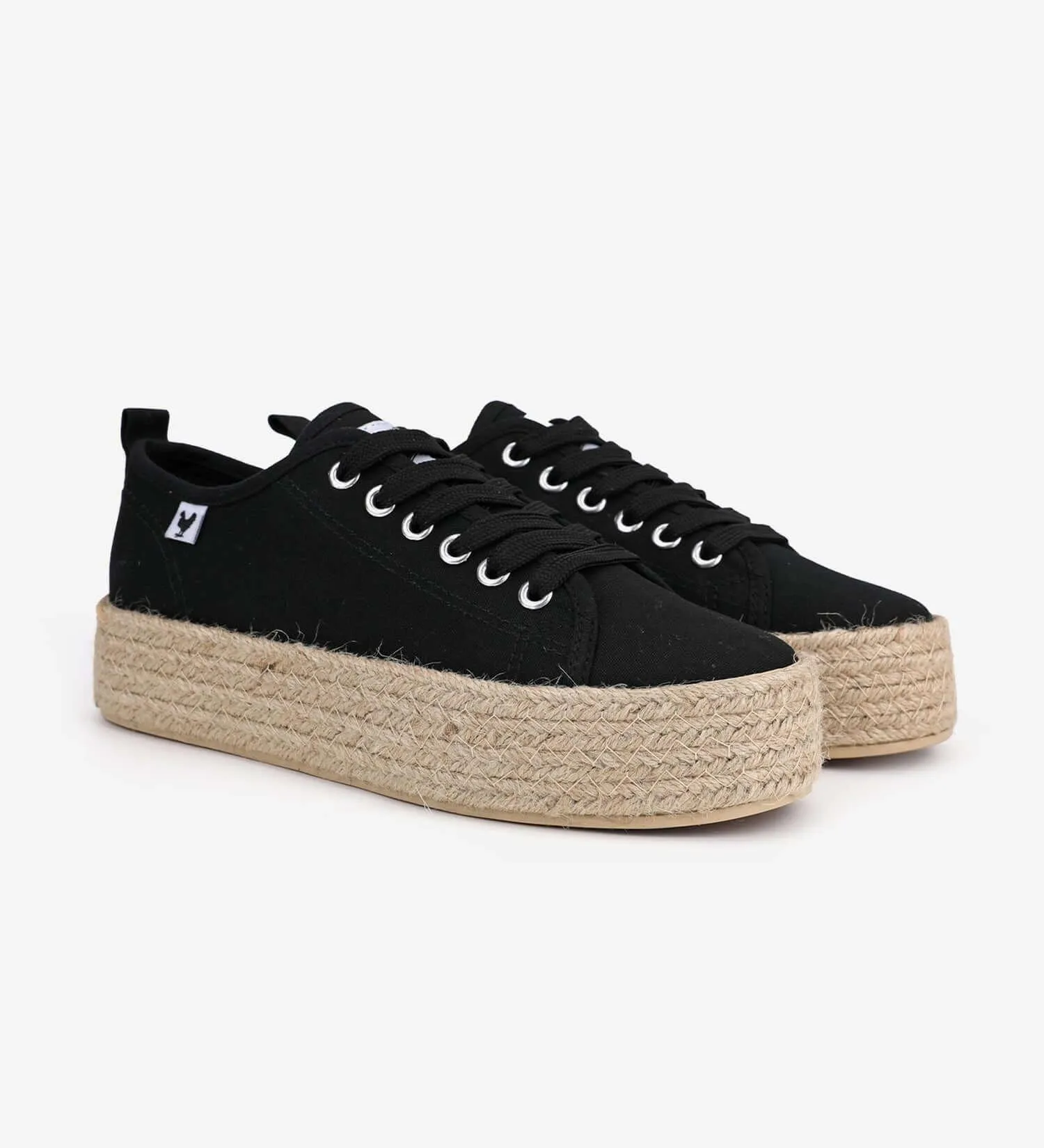 Pitas lace-up 4cm platform espadrille trainers