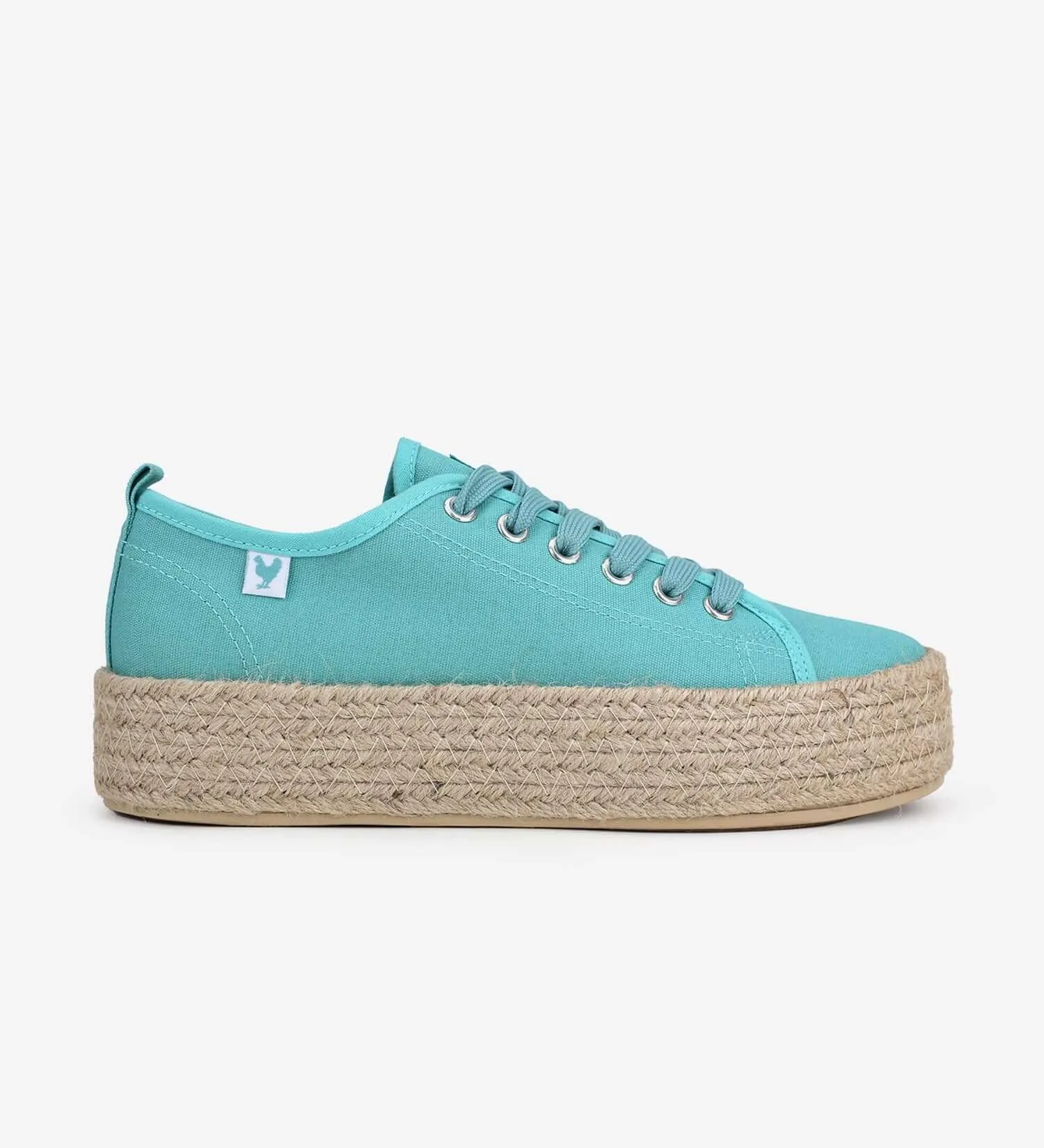 Pitas lace-up 4cm platform espadrille trainers