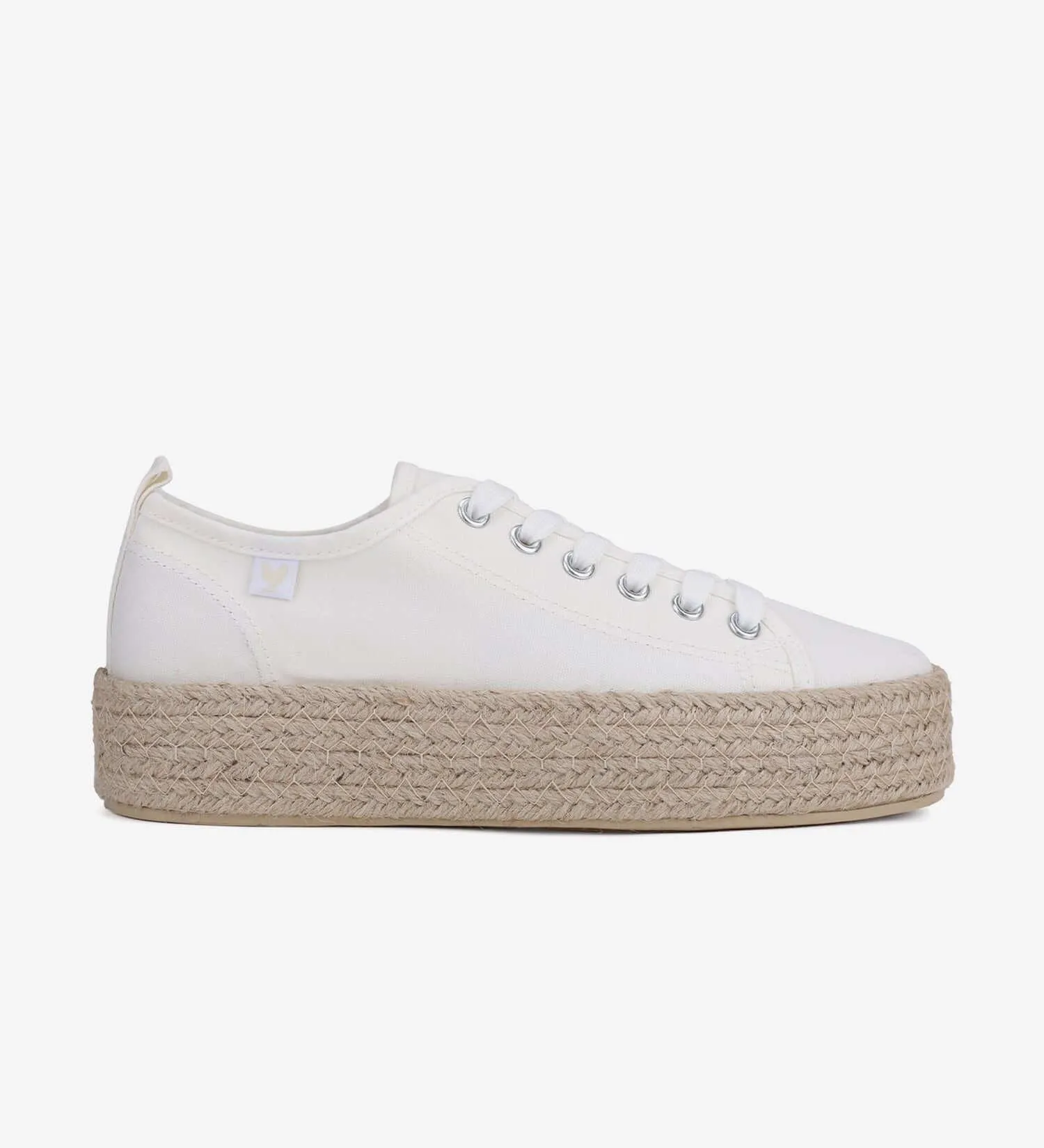 Pitas lace-up 4cm platform espadrille trainers