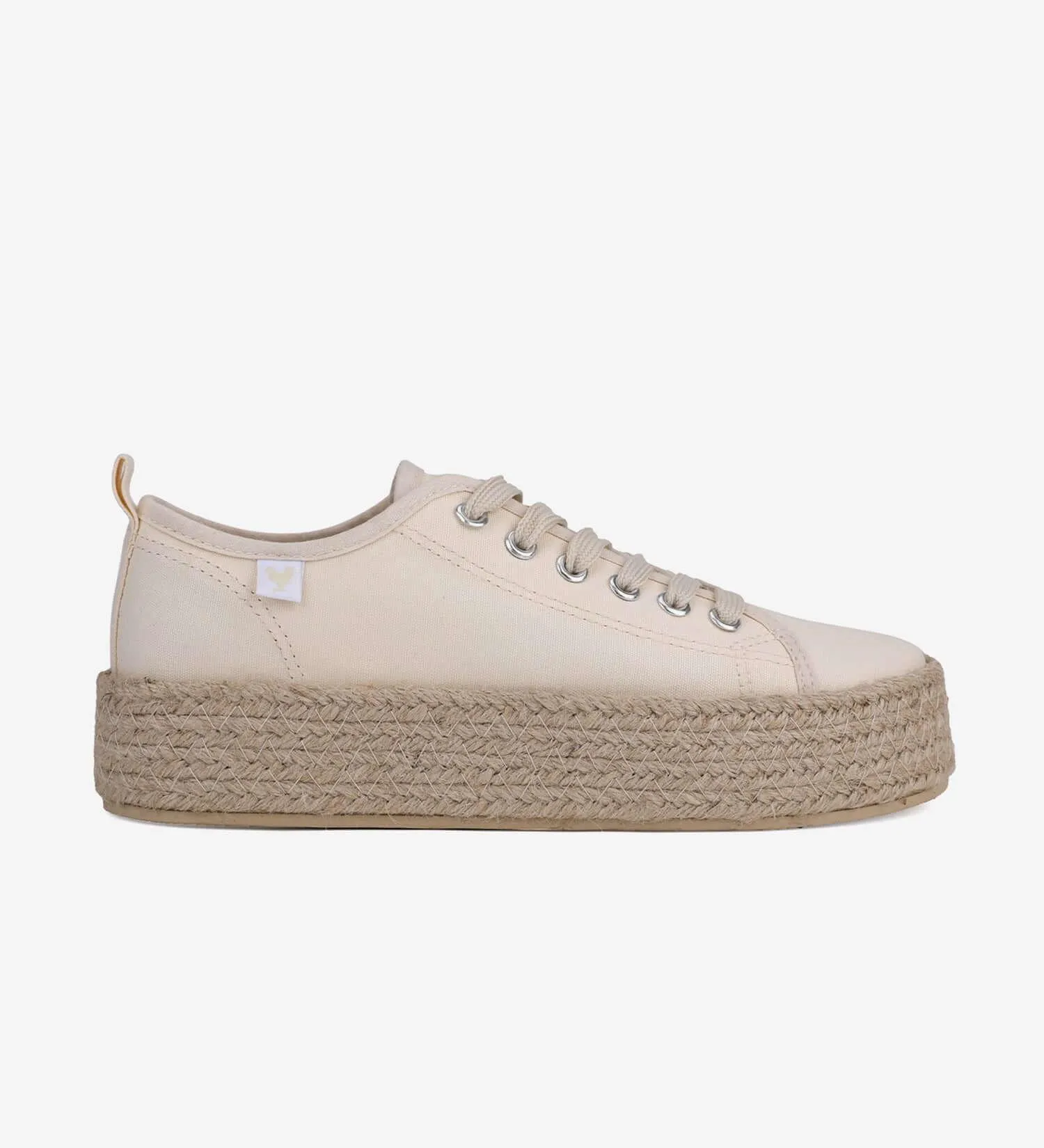 Pitas lace-up 4cm platform espadrille trainers