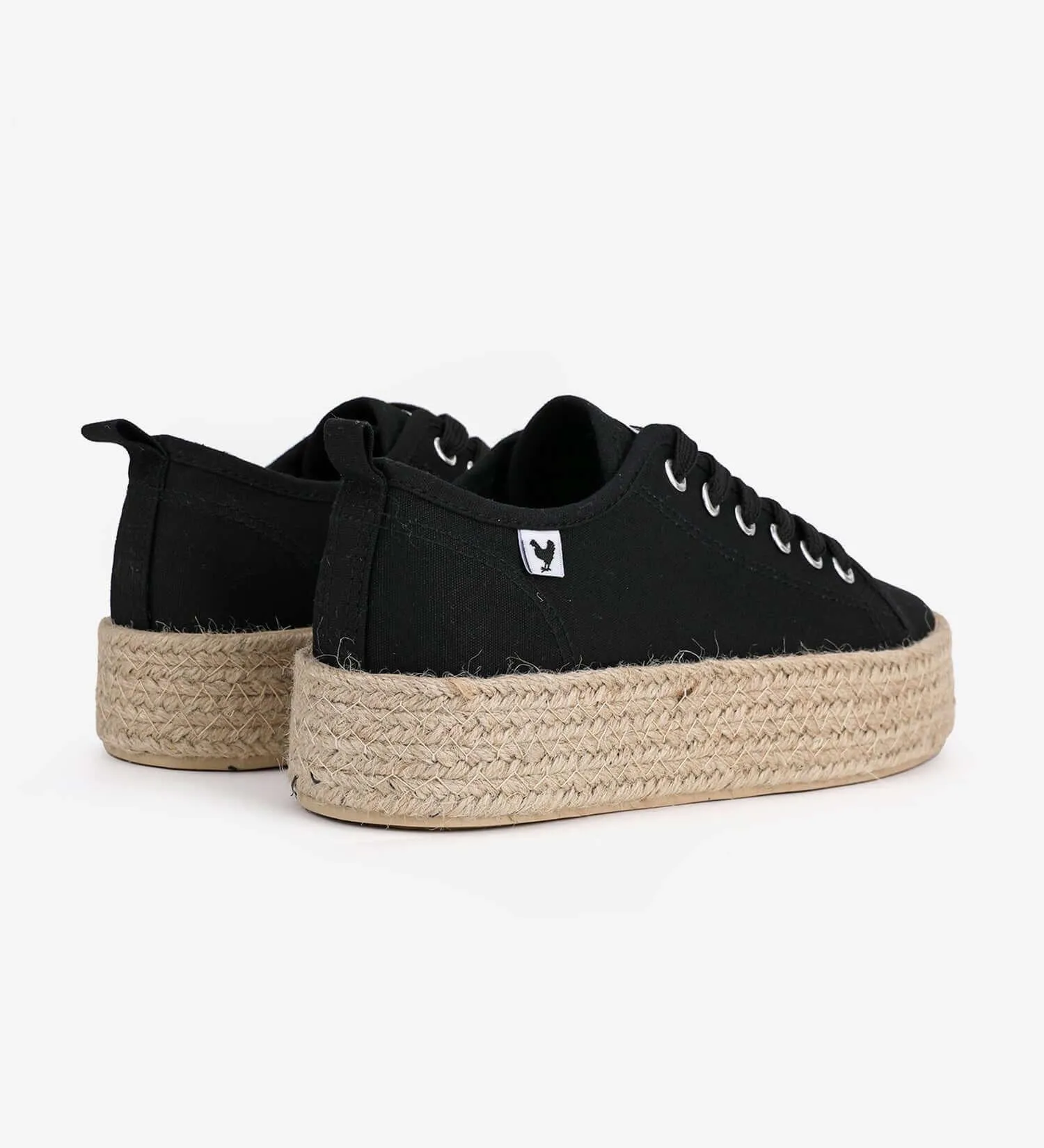 Pitas lace-up 4cm platform espadrille trainers