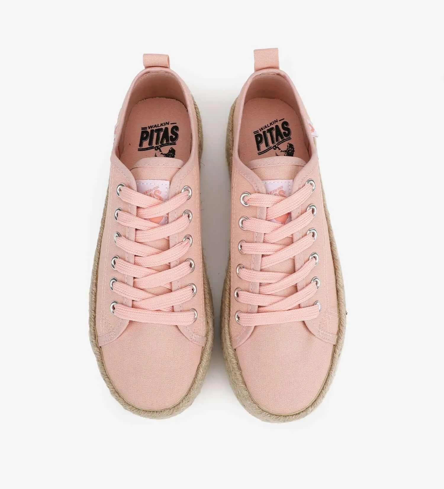 Pitas lace-up 4cm platform espadrille trainers