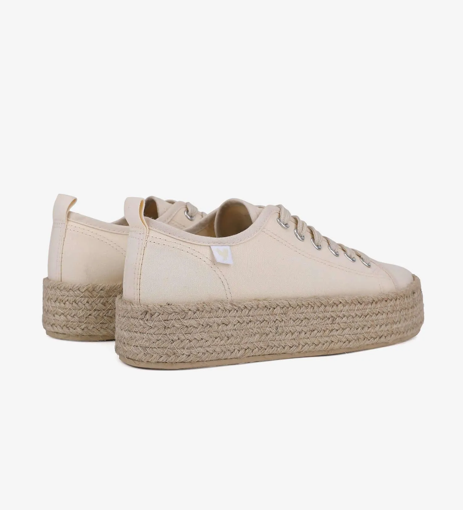 Pitas lace-up 4cm platform espadrille trainers