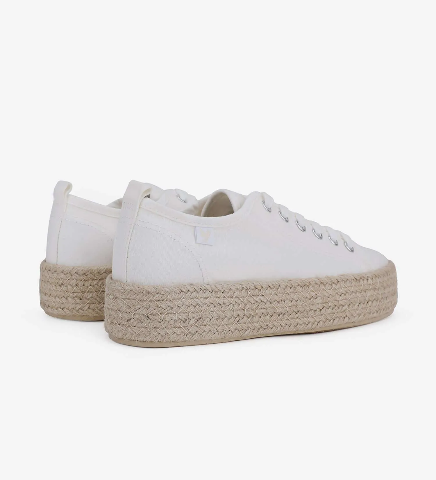 Pitas lace-up 4cm platform espadrille trainers
