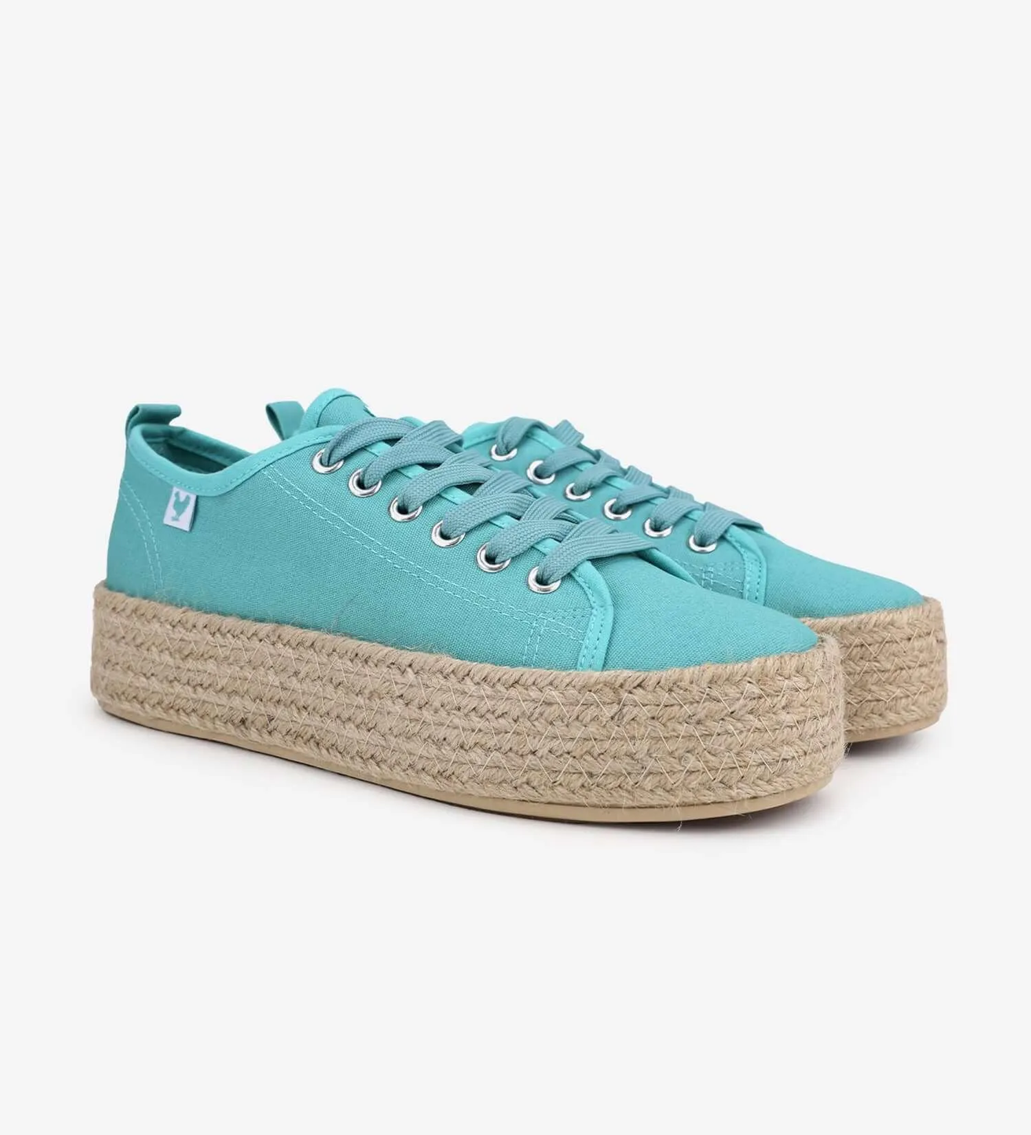Pitas lace-up 4cm platform espadrille trainers