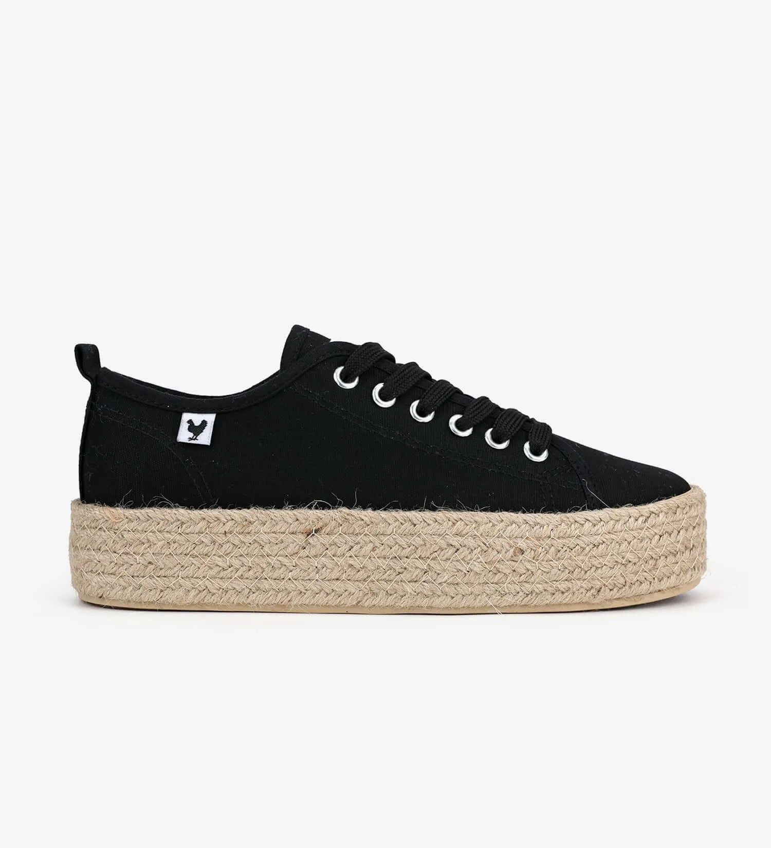 Pitas lace-up 4cm platform espadrille trainers