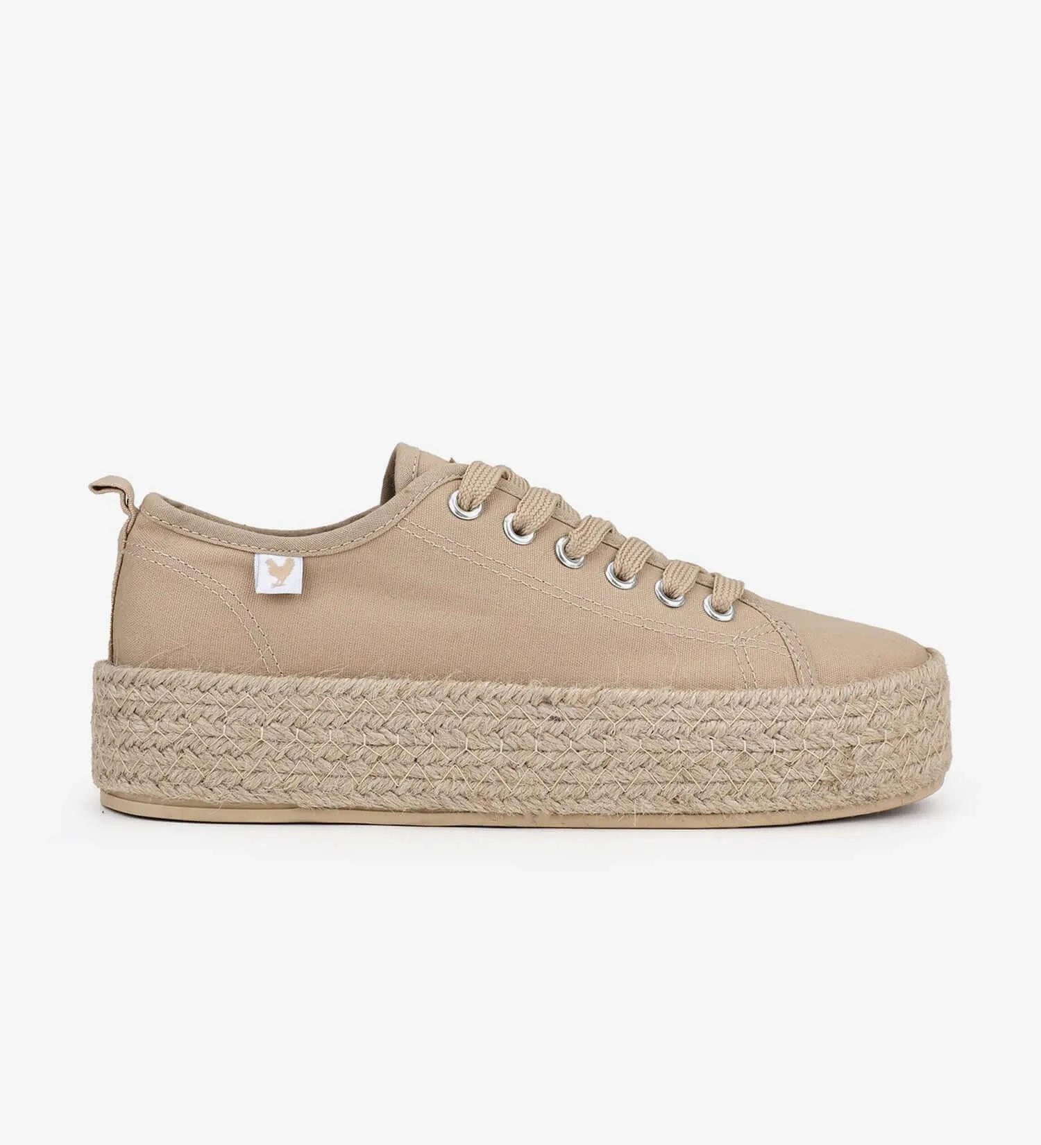 Pitas lace-up 4cm platform espadrille trainers