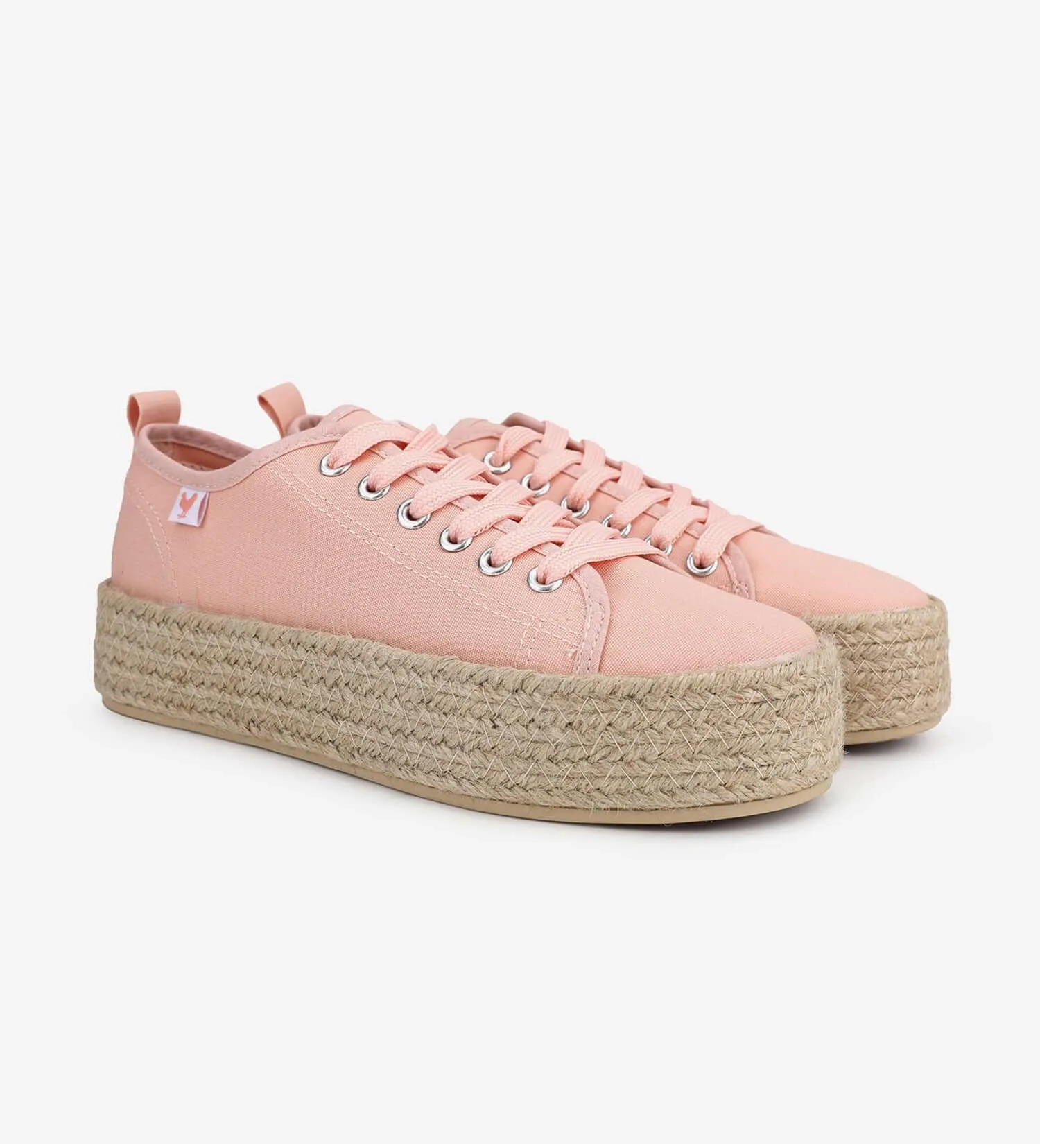 Pitas lace-up 4cm platform espadrille trainers
