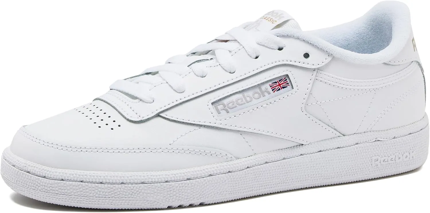 Reebok Men's Club C 85 Tennis Shoes, Casual Fashion White Sneakers