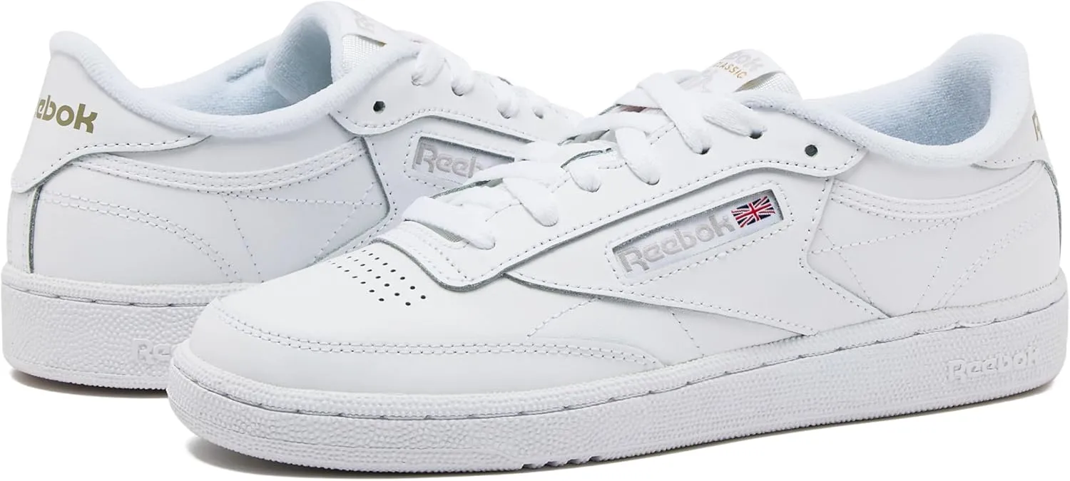Reebok Men's Club C 85 Tennis Shoes, Casual Fashion White Sneakers
