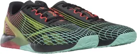 Reebok Men's Nano X1 Pursuit Core Black/Acid Yellow/Neon Cherry 9.5