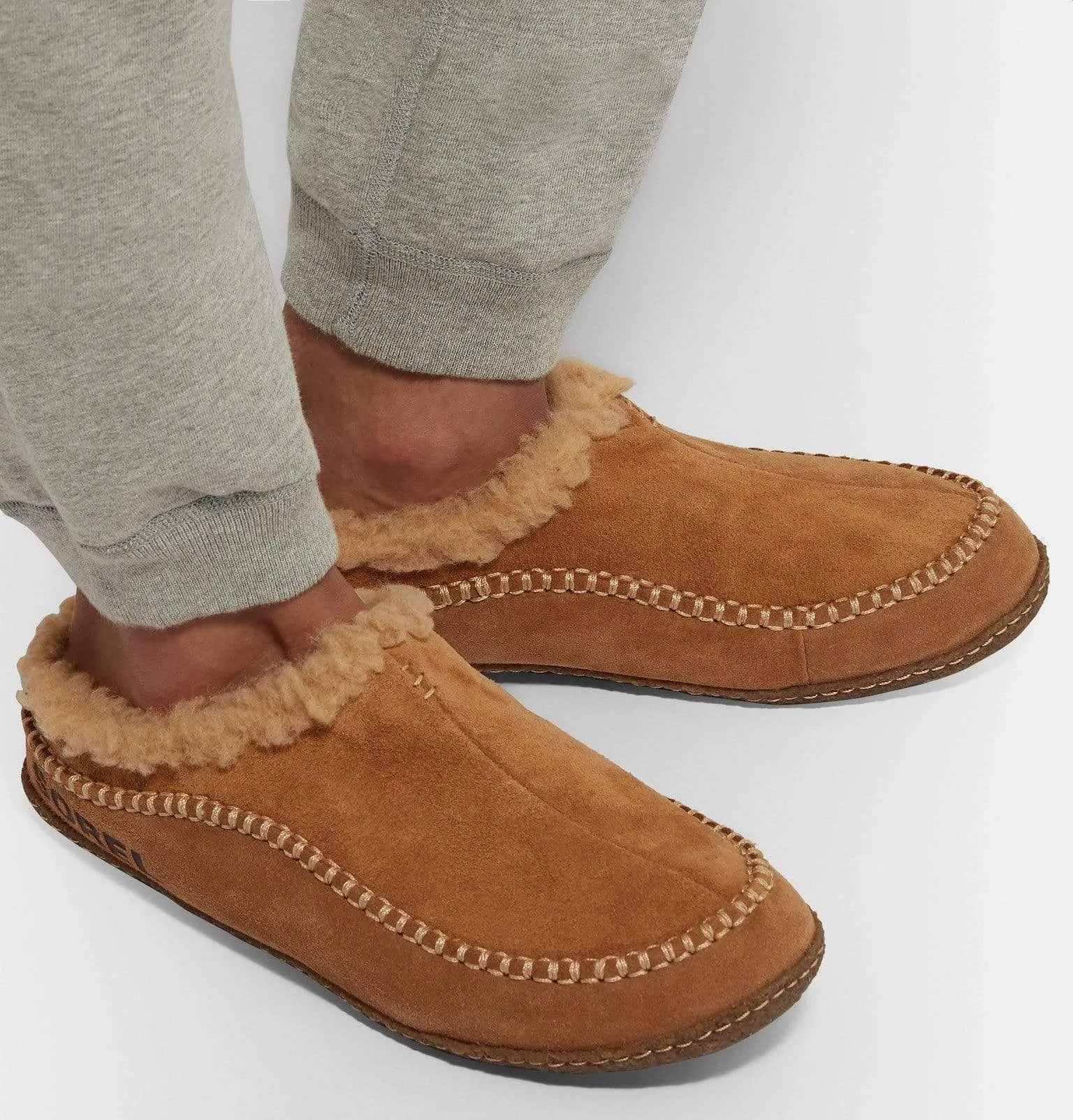 Sorel Men's Falcon Ridge II Slippers- Camel Brown