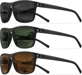 STORYCOAST Polarized Sunglasses for Men Women Classic Square Sports Fishing Running Golf Sun Glasses UV Protection