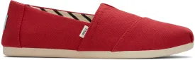 Women's Alpargata Classic - Red Canvas