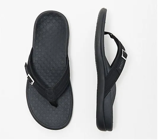 Women's PU Leather Flat Heel Flip Flops